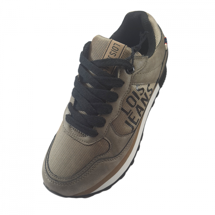 Pantofi sport damă, Lois Jean, Piele ecologică+Plasa, Bej [2]