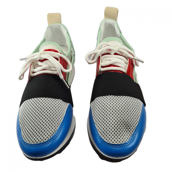 Pantofi sport damă, piele ecologică, Decupați, Multicolor [3]