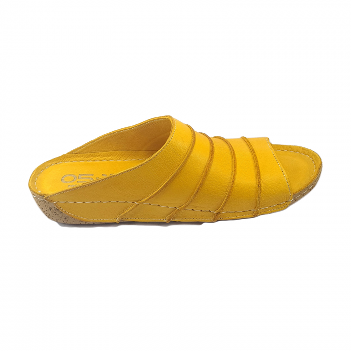 Papuci damă, 100% Piele naturală, 05:15, Galben [3]
