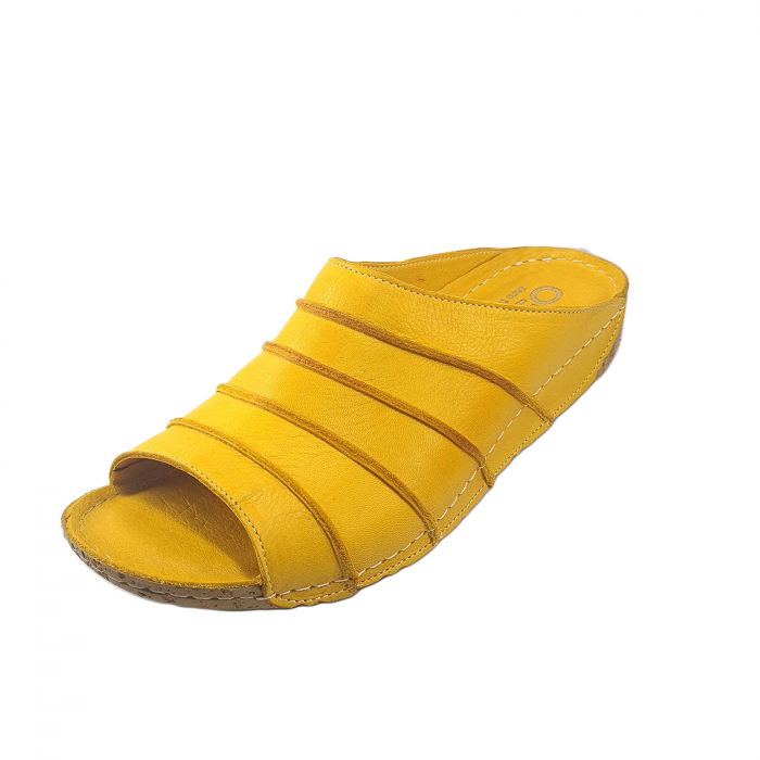 Papuci damă, 100% Piele naturală, 05:15, Galben [2]