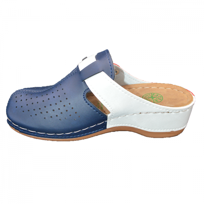 Saboți damă cu cataramă, Biofatex, Bleumarin&rosu [4]
