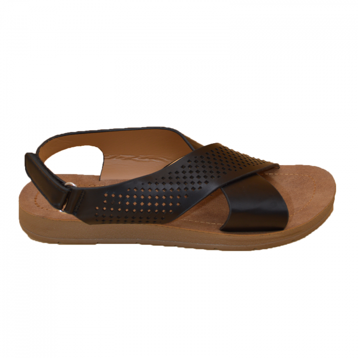 Sandale damă, piele ecologică, GGM, Negru [1]