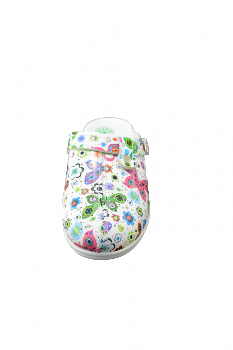Saboți damă medicali, Talpă înaltă, GEZER, Multicolor [3]