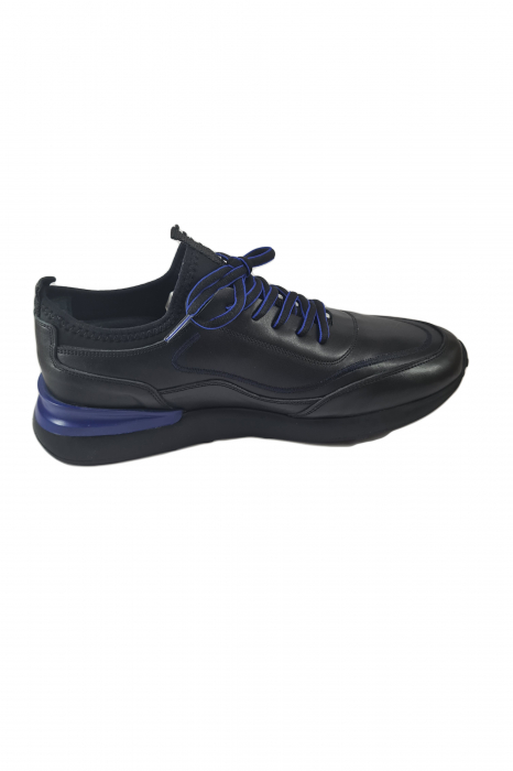 Pantofi sport bărbați, 100% piele naturală, Negru SCV [3]