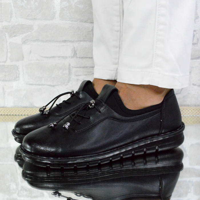 Pantofi damă, GGM, Piele ecologică, Negru C1169 [2]