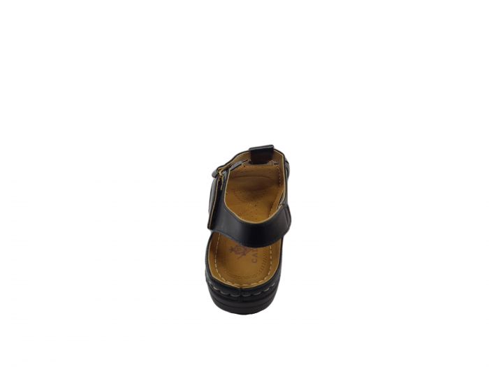Sandale damă, CADIA, piele ecologică, 39 EU, Negru -1585-2 [4]
