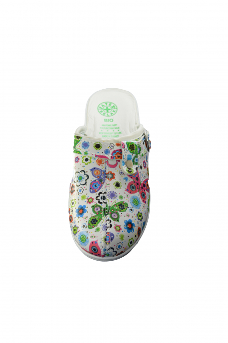 Saboți damă medicali, Talpă înaltă, GEZER, Multicolor [5]