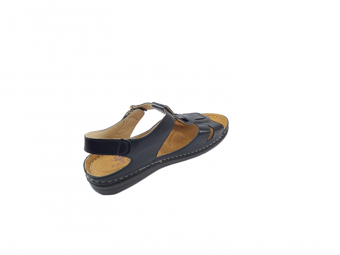 Sandale damă, CADIA, piele ecologică, 39 EU, Negru -1585-2 [5]