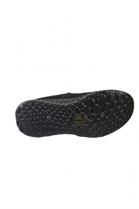 Pantofi sport damă elastici,pânză, se7en Negru [3]