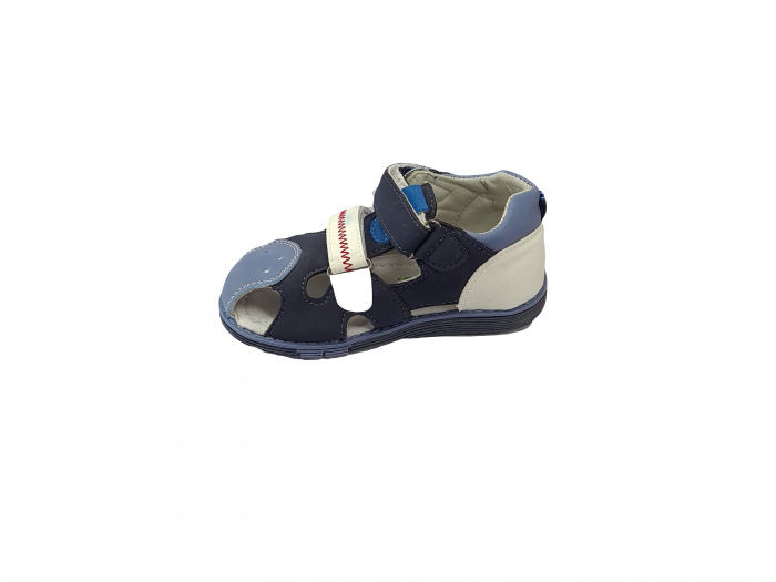 Sandale băieți, material textil, Albastru J.ER.M [4]