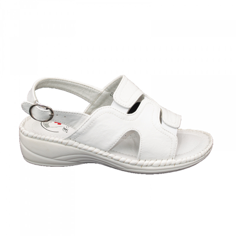 Sandale damă, piele naturala, MMM, 0038, Alb [1]