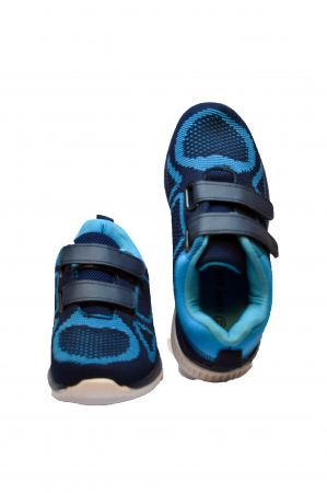 Pantofi sport copii, panza, albastru [4]