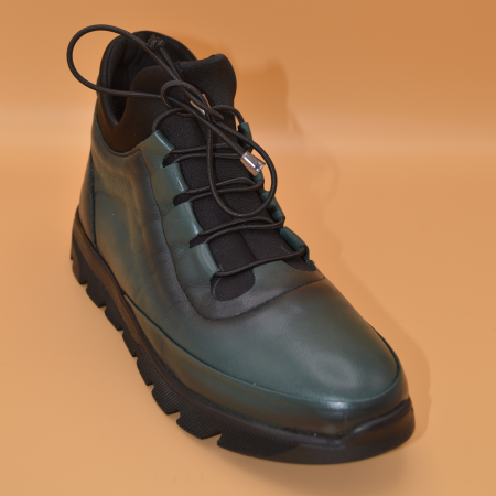 Ghete dama  100% piele naturala,  SCV, Verde inchis [2]