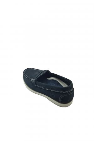 Mocasini copii, 100% piele intoarsă naturală, Albastru,30 EU [3]