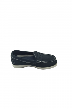 Mocasini copii, 100% piele intoarsă naturală, Albastru,30 EU [2]