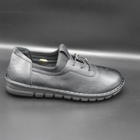 Pantofi eleganți damă - Pantofi damă, GGM, Piele ecologică, Negru C1169