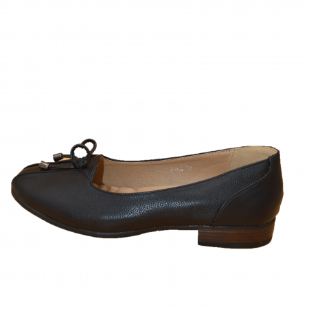 Pantofi eleganți damă - Pantofi dama LULUX,piele ecologica, Negru