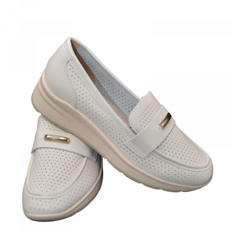 Pantofi dama MMM piele naturala QL783 bej [3]