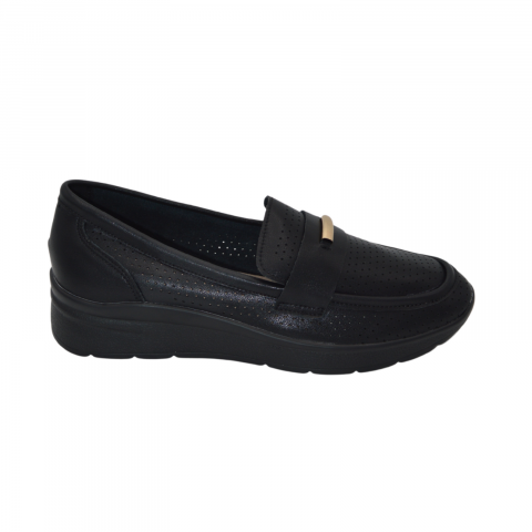 Pantofi eleganți damă - Pantofi dama MMM piele naturala QL783 negru