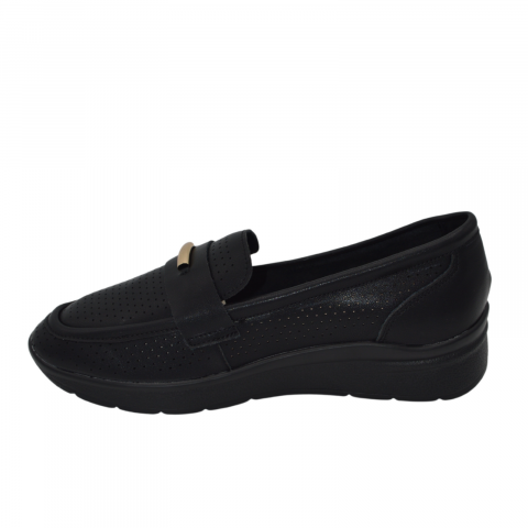 Pantofi dama MMM piele naturala QL783 negru [2]