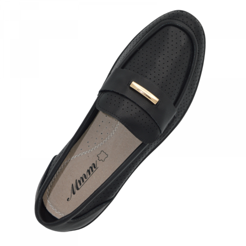 Pantofi dama MMM piele naturala QL783 negru [4]