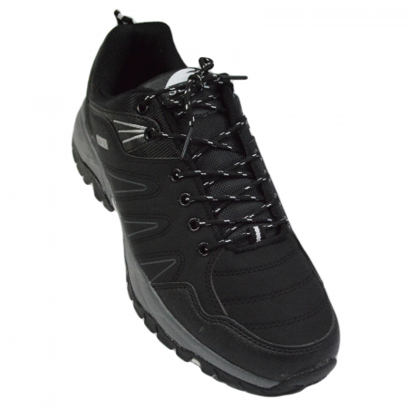 Pantofi sport bărbați, SENTE, drumeție, piele ecologică, Negru, C1075 [2]
