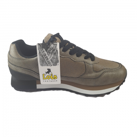 Pantofi sport damă, Lois Jean, Piele ecologică+Plasa, Bej [3]