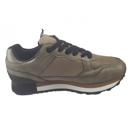 Pantofi sport damă, Lois Jean, Piele ecologică+Plasa, Bej [2]
