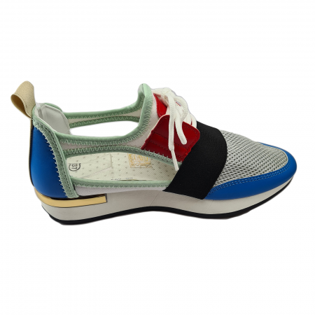 Pantofi sport damă, piele ecologică, Decupați, Multicolor [3]