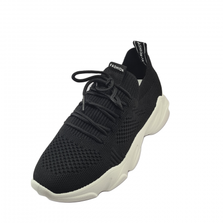 Pantofi sport damă, Se7en, Pânză, Negru [1]