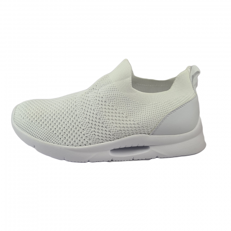 Încălțăminte sport damă - Pantofi sport damă, SENTE, pânză, Alb,
