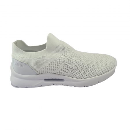 Pantofi sport damă, SENTE, pânză, Alb, [2]