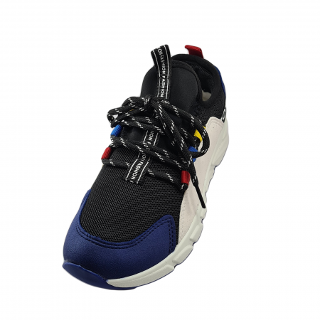 Pantofi sport Unisex, pânză și piele ecologică, Multicolor [1]