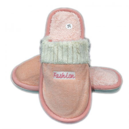 Papuci damă Fashion Roz cu alb [1]