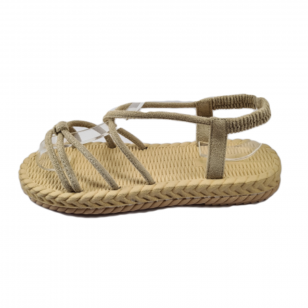Sandale damă - Sandale damă, Material textil, Bej 110c