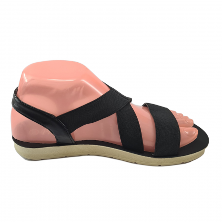 Sandale damă, Textil elastic țmpletit, Negru cod c869 [2]