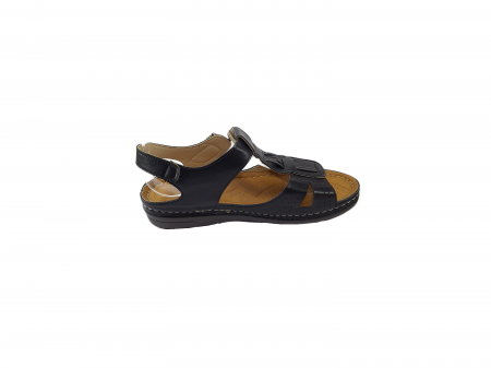 Sandale damă, CADIA, piele ecologică, 39 EU, Negru -1585-2 [2]