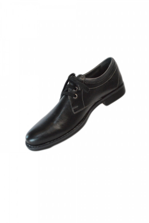 Pantofi bărbați cu șiret, DyanY, Piele naturală,  Negru, ta1153 [2]