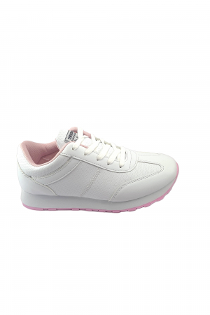 Încălțăminte sport damă - Pantofi sport dama,piele ecologica ,Alb, Sente