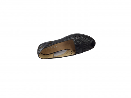 Pantofi damă decupați, piele ecologică, Negru, 39 EU [2]