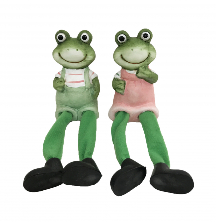 Figurine ceramice - Broasca cu picioare atarnatoare