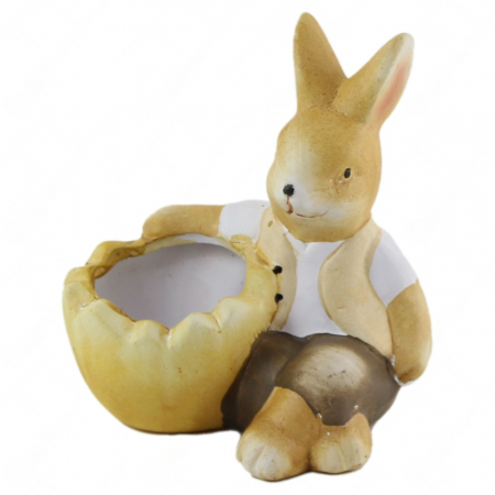 Figurine ceramice - iepuras-suport-ou