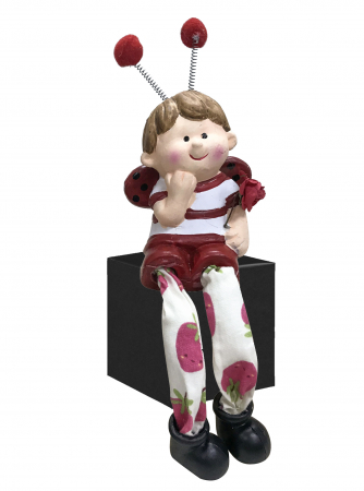 Figurine ceramice - Copilas buburuza