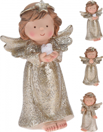 Craciun - Figurina ingeras aurie