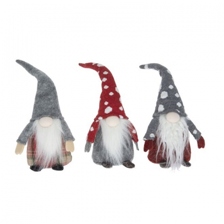 Craciun - figurina textila gnom 28 cm