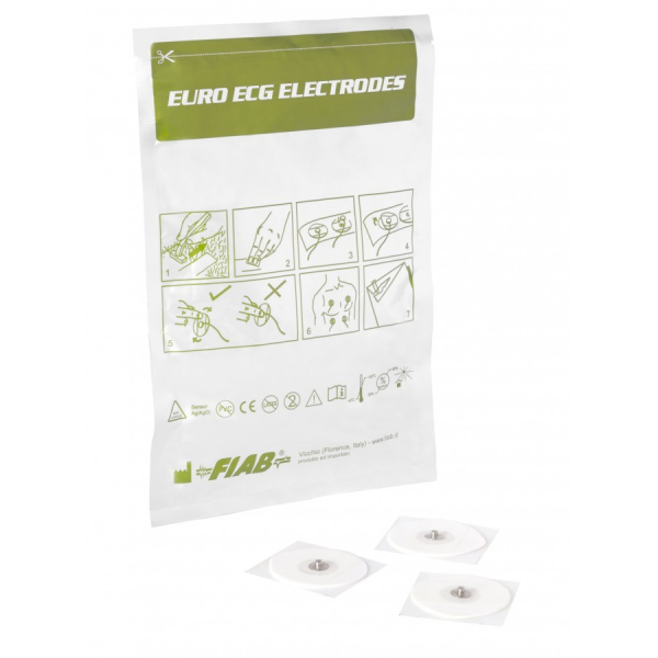 Electrozi EKG de unica utilizare autoadezivi 50x48mm cu capsa, pachet 50 buc. [5]