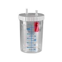 Vas aspiratie secretii / Borcan colector 1 Litru / 1000 ml pentru aspirator chirurgical - autoclavabil 134°C - capac si accesorii incluse [3]