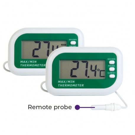 Termometru electronic / 2 senzori, alarma, valori min/max