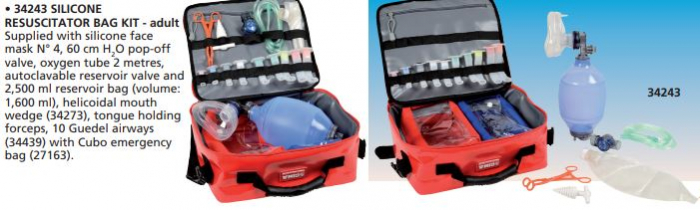Kit de resuscitare pacient adult, cu balob Ruben din silicon [4]