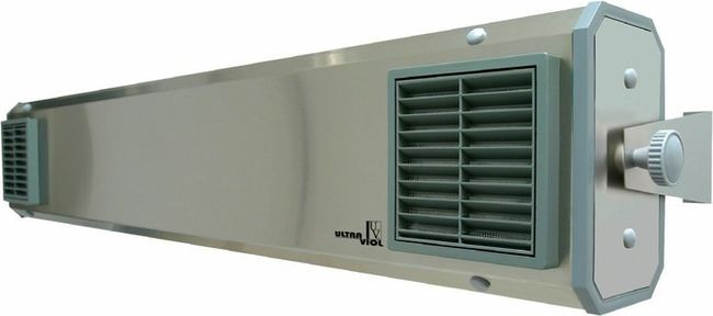 Lampa UV bactericida, cu montare pe tavan, cu flux, functionare in prezenta personalului [2]